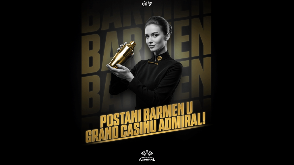 Grand Casino Admrial traži BARMENA!